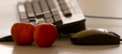 Fruit and keyboard